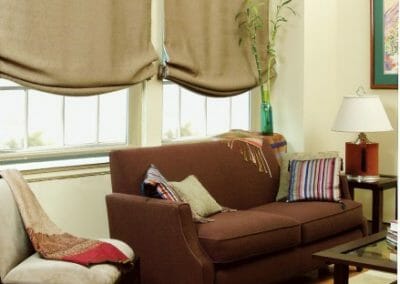 relaxed roman shades